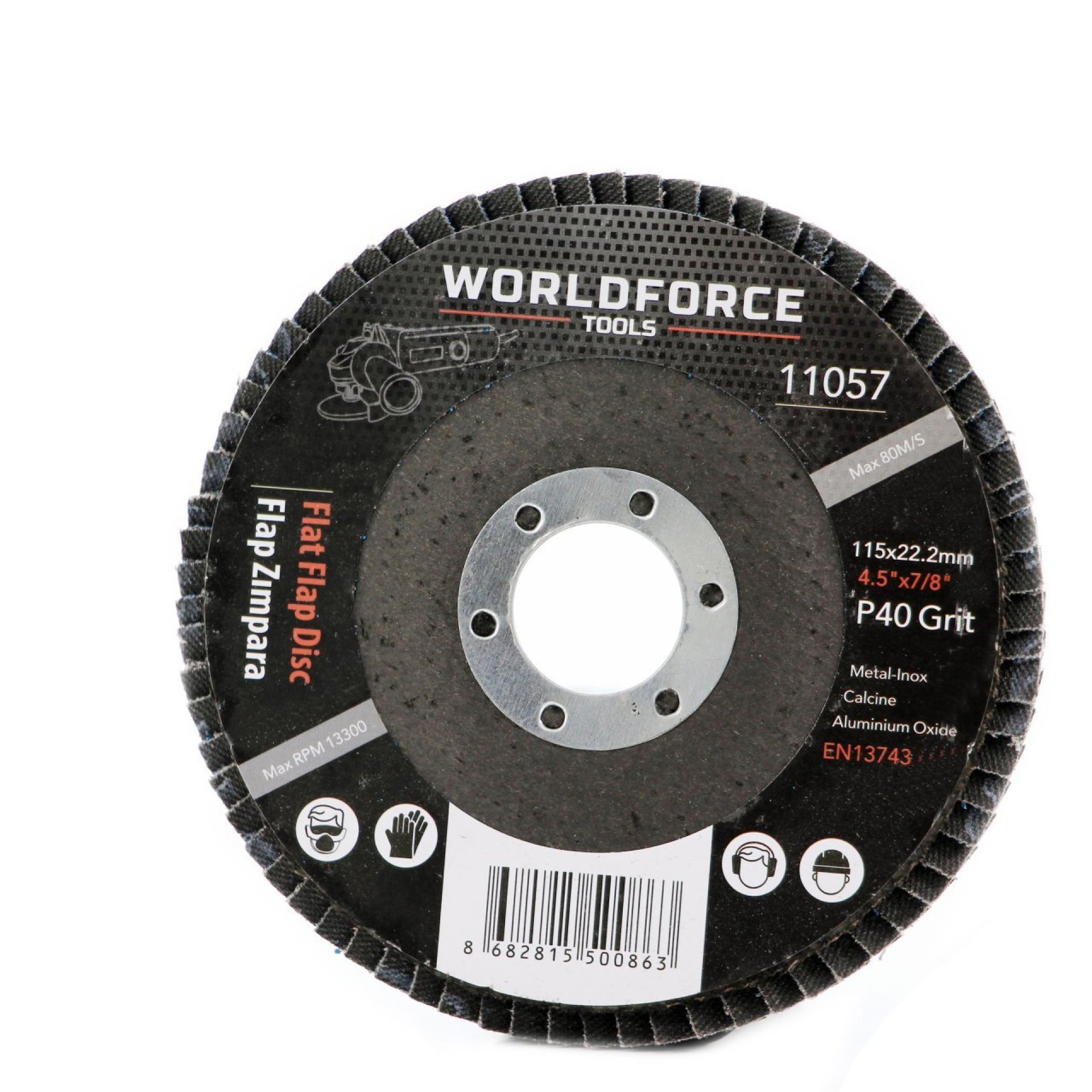 Worldforce Flap Zımpara Disk 115 mm 80 Kum