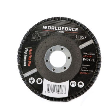 Worldforce Flap Zımpara Disk 115 mm 80 Kum