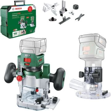 Bosch Dik Freze Makinası Advanced Trim Router Kombi Set Solo (Aküsüz) - 06039D5002