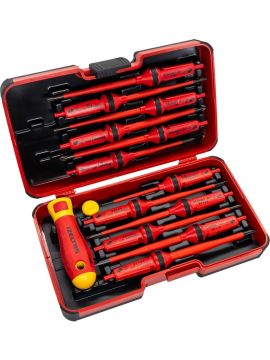 İzeltaş 1000V İzoleli Elektro Slim Tornavida Seti 14 Parça