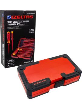İzeltaş 1000V İzoleli Elektro Slim Tornavida Seti 14 Parça