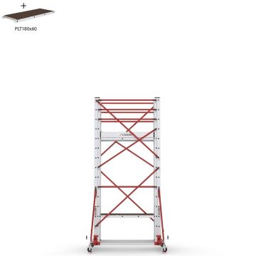 Çağsan Telesafe XL Premium İki Parçalı Alüminyum İskele 2x15 Basamaklı - S008_XLN_PR