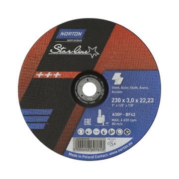 Norton Clipper Düz Metal Kesme A30P-115x3.0x22.2-T41 NOR-Starline TR - 66252848983