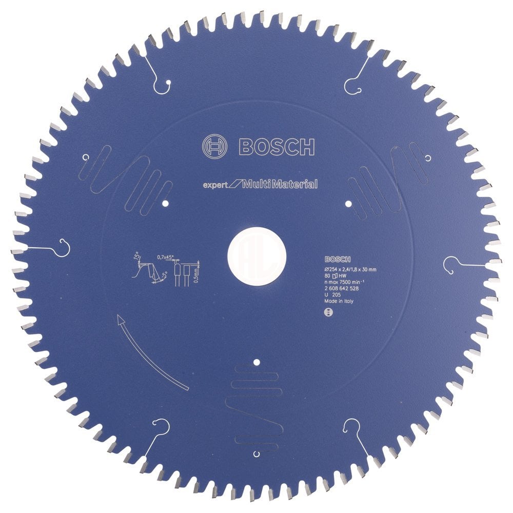 Bosch Daire Testere Bıçağı Expert For MultiMaterial 254x30 mm 80 Diş - 2608642528