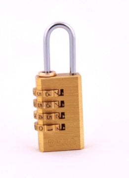 Dura Kilit DK111 4 Şifreli Pirinç Asma Kilit