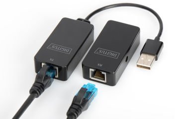 Assmann Digitus Usb 2.0 Mesafe Uzatma Cihazı, Cat 6/6A/7 Awg23 S/Ftp Ya Da F/Ftp Kablo Kullanıldığında Maksimum Mesafe 50 Mt