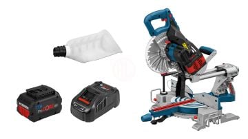 Bosch Akülü Gönye Kesme Makinesi GCM 18V-216 (2 x 8,0 Ah Akü) - 0601B41001