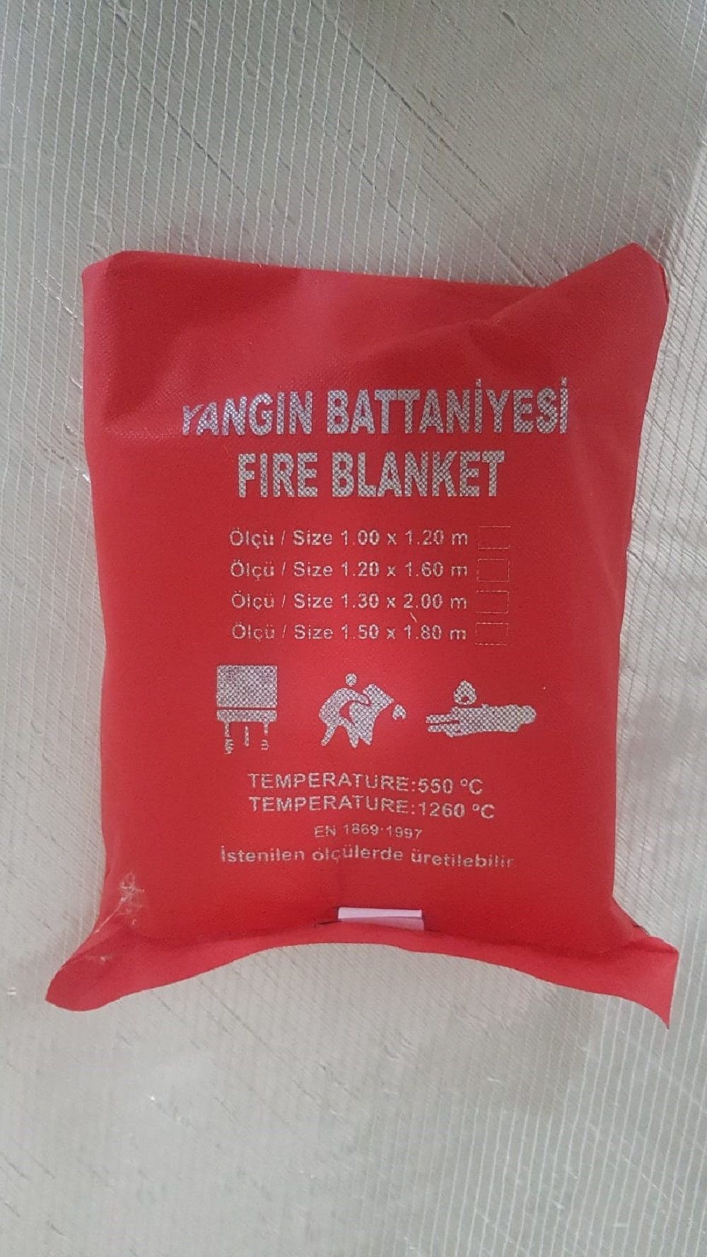 Essafe Yangın Battaniyesi Cam Elyaf Takviyeli