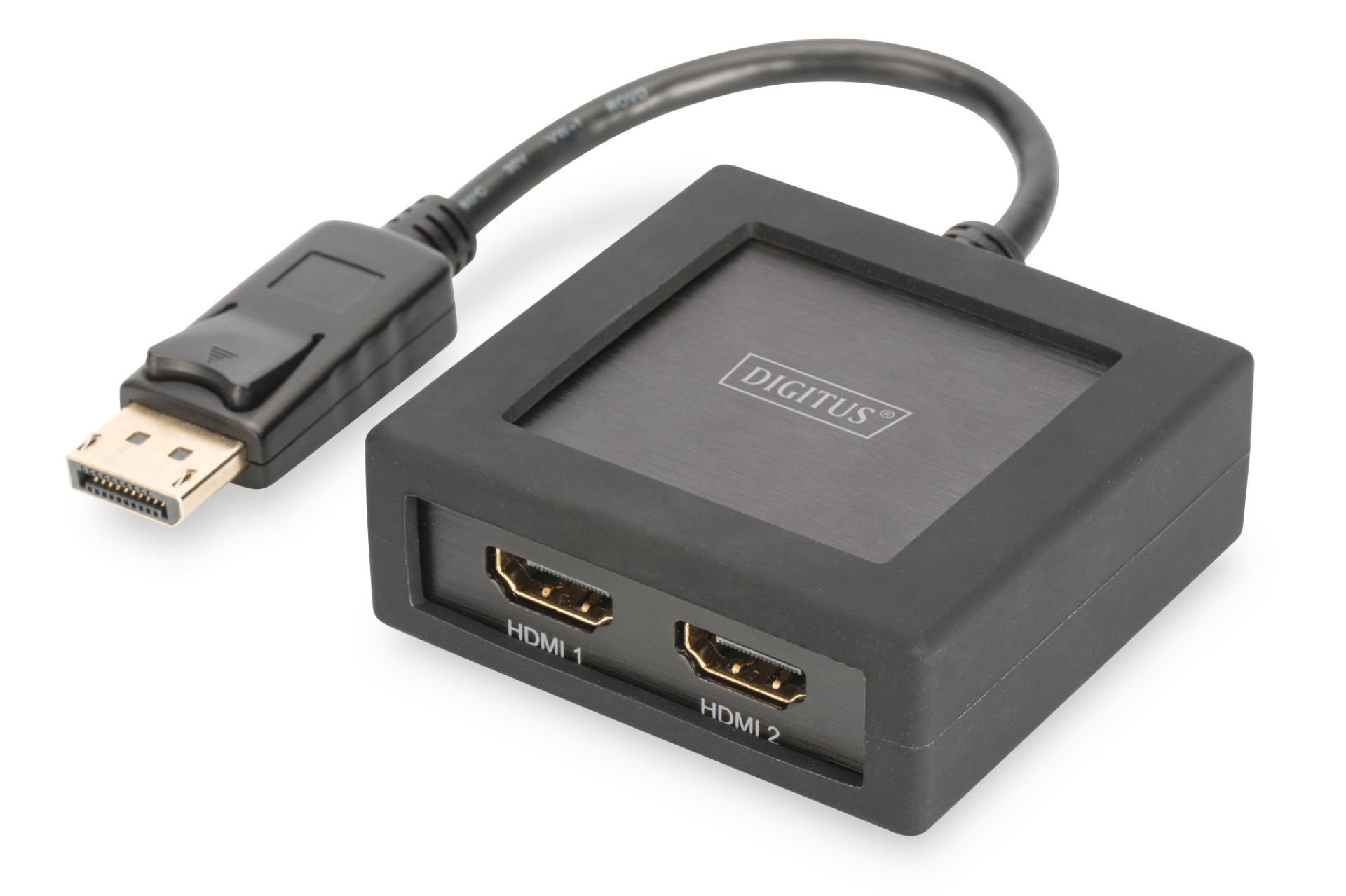 Assmann Digitus 2 Port 4K Displayport (Dp) Hdmı Çoklayıcı, Ultrahd/4K2K/30Hz, 4096 X 2160P Digitus 4K Displayport - Hdmı Splitter, 1X2