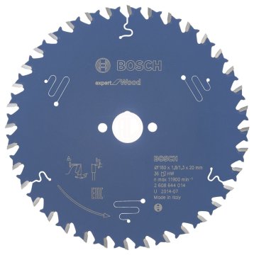 Bosch Daire Testere Bıçağı Expert For Wood 160x20 mm 36 Diş (1,8/1,3 mm) - 2608644014