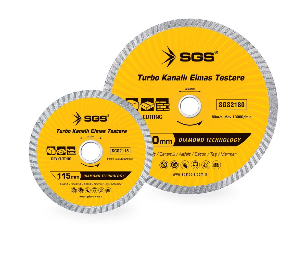 SGS 2115 Turbo Kanallı Elmas Testere (115Mm)