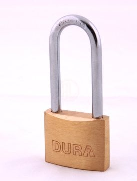 Dura Kilit DK2640L Sarı Asma Kilit Uzun 40 Mm