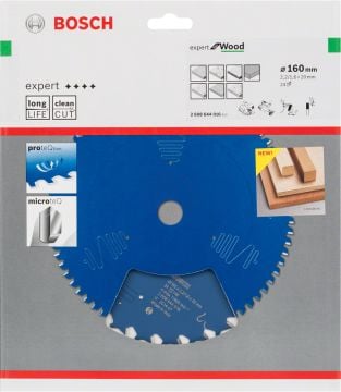 Bosch Daire Testere Bıçağı Expert For Wood 160x20 mm 24 Diş (2,2/1,6 mm) - 2608644016