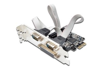 Assmann Digitus Multi I/O Pcı Express Kartı, 2 X Seri (Db9 Erkek), 1 X Paralel (Db25 Dişi) Port, Mcs9901Cv-Cc Chipsetli