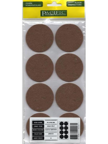 Pacific Kahve Yapışkanlı Keçe 55 mm - PC6155-BR