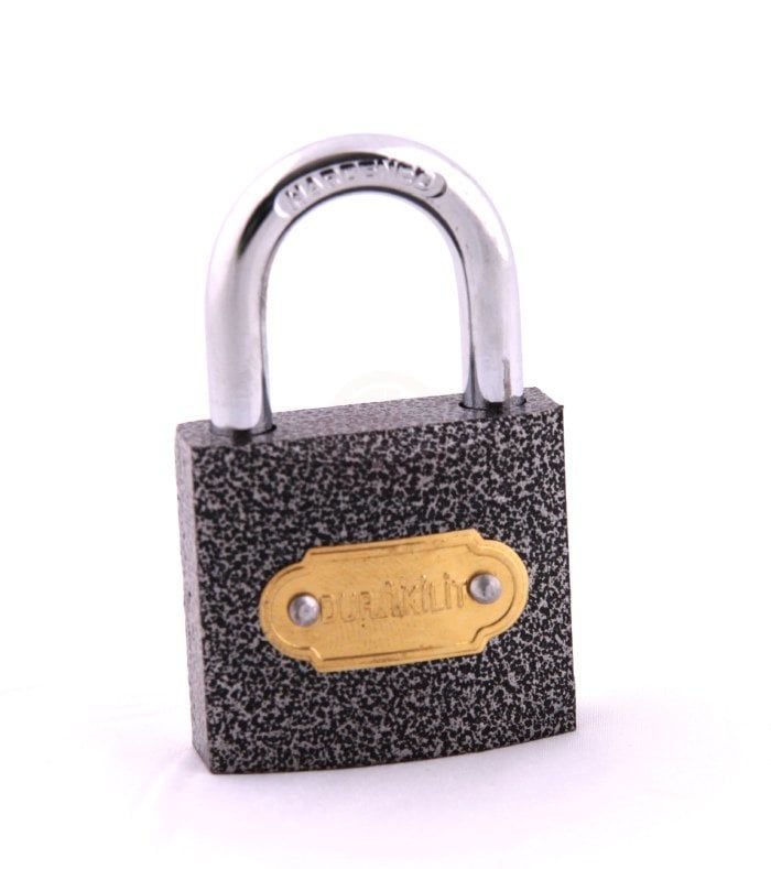 Dura Kilit DK3632 Gri Boya Asma Kilit 32 Mm