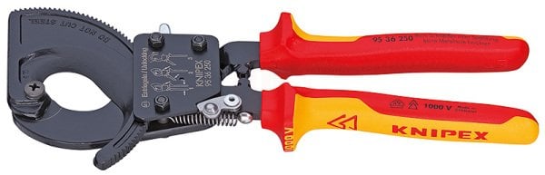 Knipex 95 36 CIRCIR MEKANİZMALI KABLO MAKASI 250 MM - KNI9536250