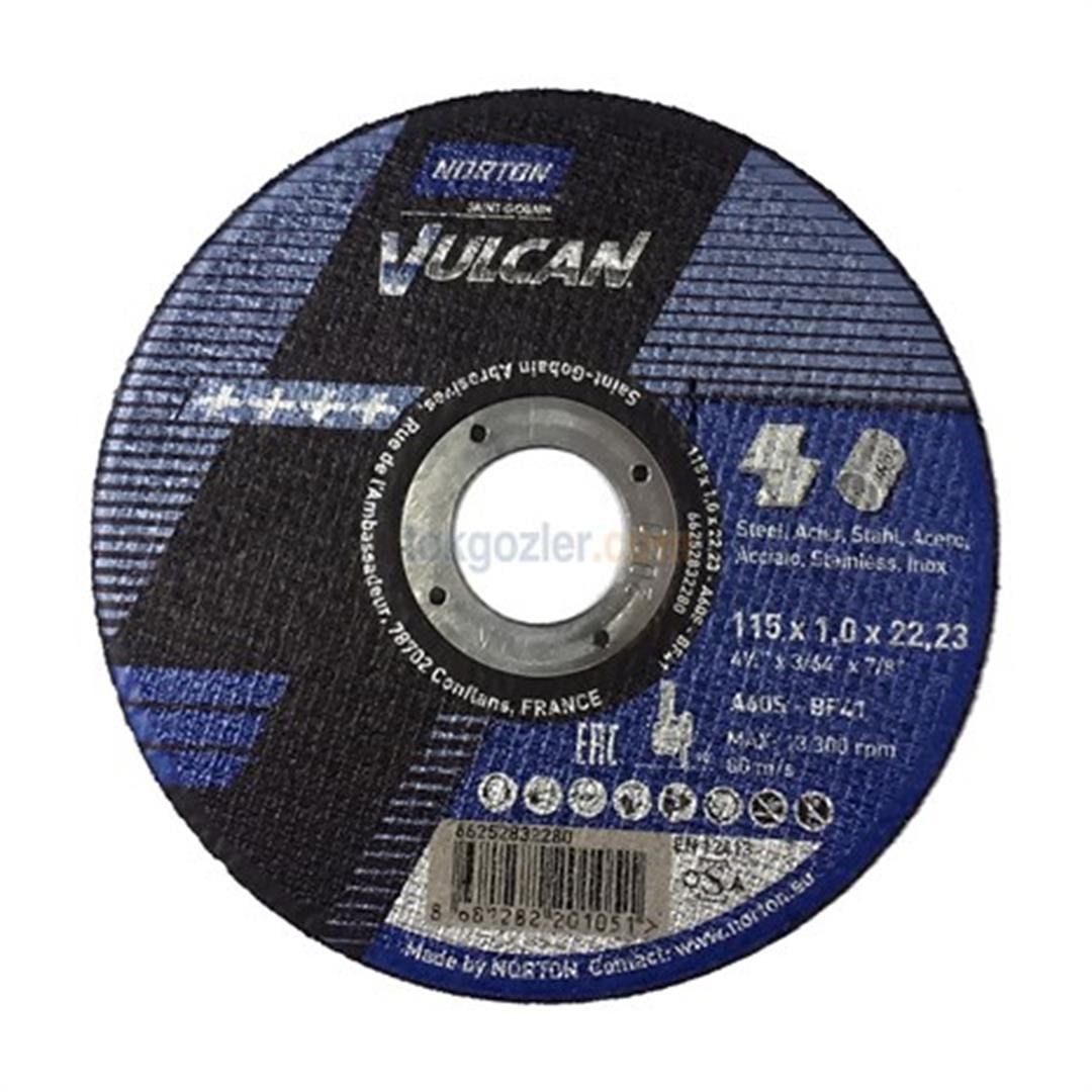 Norton Clipper Bombeli Paslanmaz Taşlama A30P-180x6.4x22.23-T27 NOR-Vulcan TR - 66253370938