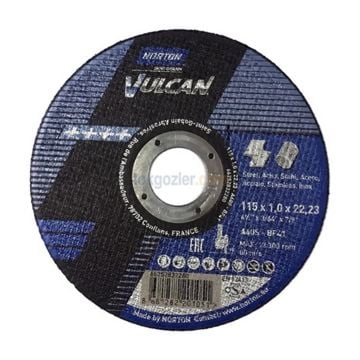 Norton Clipper Bombeli Paslanmaz Taşlama A30P-180x6.4x22.23-T27 NOR-Vulcan TR - 66253370938