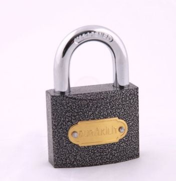 Dura Kilit DK3650 Gri Boya Asma Kilit 50 Mm