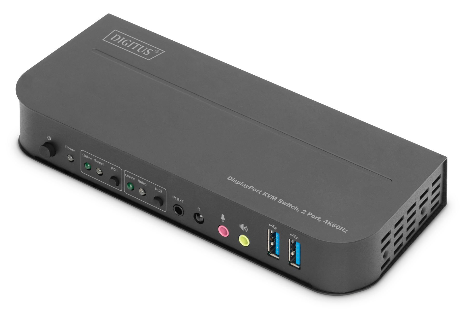 Assmann Dıgıtus Dıgıtus Kvm Switch, 2-Port, 4K60Hz, 2 X Dp İn, 1 X Dp/Hdmı Out
