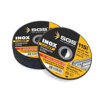 SGS 2150 Inox Kesici 115X1,0X22Mm
