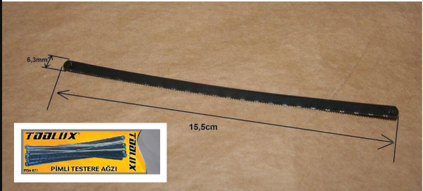 Eltos Pimli Testere Ağzı 150 mm (12 Li Paket) - PDA621