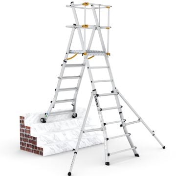 Çağsan TelePro Teleskopik Çalışma Platformu 5+1 Basamaklı - TP200