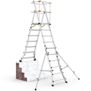 Çağsan TelePro Teleskopik Çalışma Platformu 6+1 Basamaklı - TP250