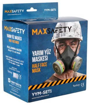 Maxsafety Yarım Yüz Maskesi Seti Yym - 100+Yyf - 110 - YYM-SET1