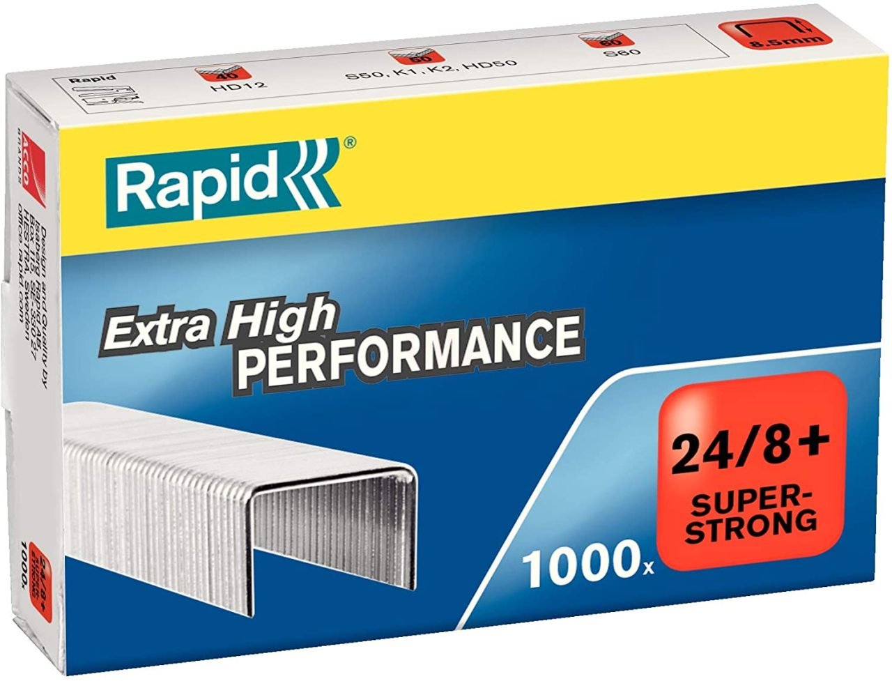 Rapid Zımba Teli 24 Serisi 8 mm (1 Paket/1000 Adet) - 24858500