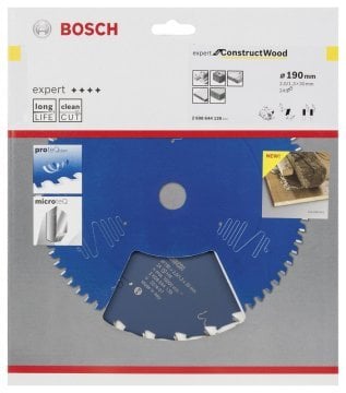 Bosch Daire Testere Bıçağı Expert For ConstructWood 190x30 mm 24 Diş - 2608644139