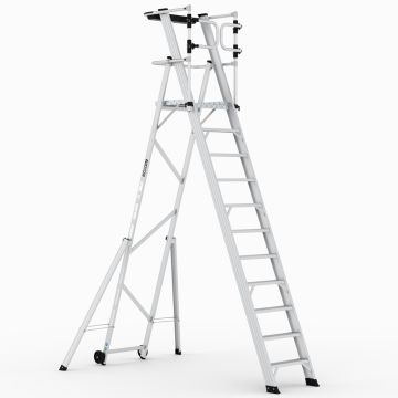 Çağsan Katlanır Platformlu Merdiven 10+1 Basamaklı - KPN10