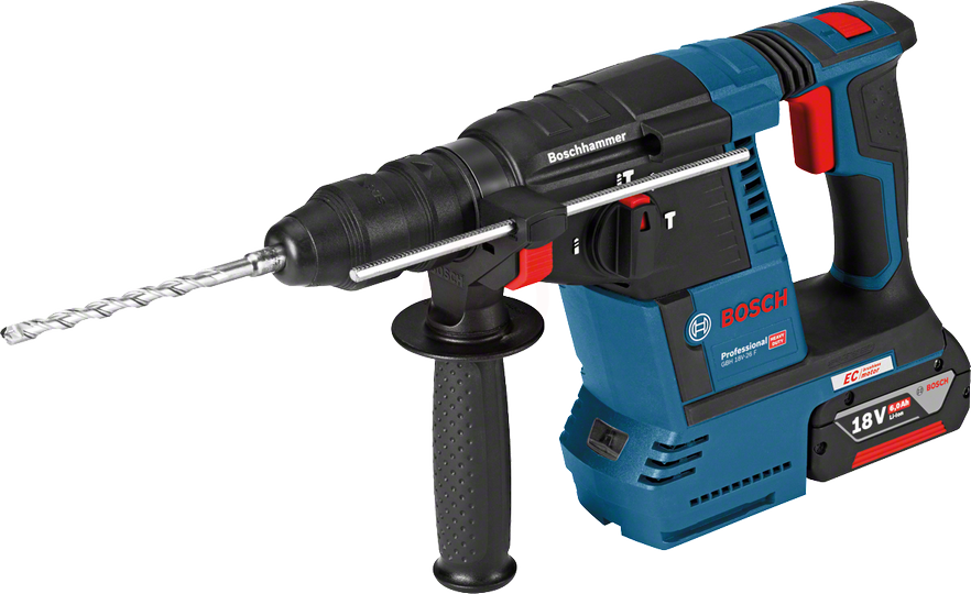 Bosch Akülü Kırıcı Delici Makine SDS Plus GBH 18V-26F (2 x 6,0 Ah Akü) - 0611910003