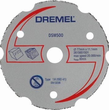 Dremel DSM20 İçin Çok Amaçlı Karpit Kesme Diski (DSM500) - 2615S500JB