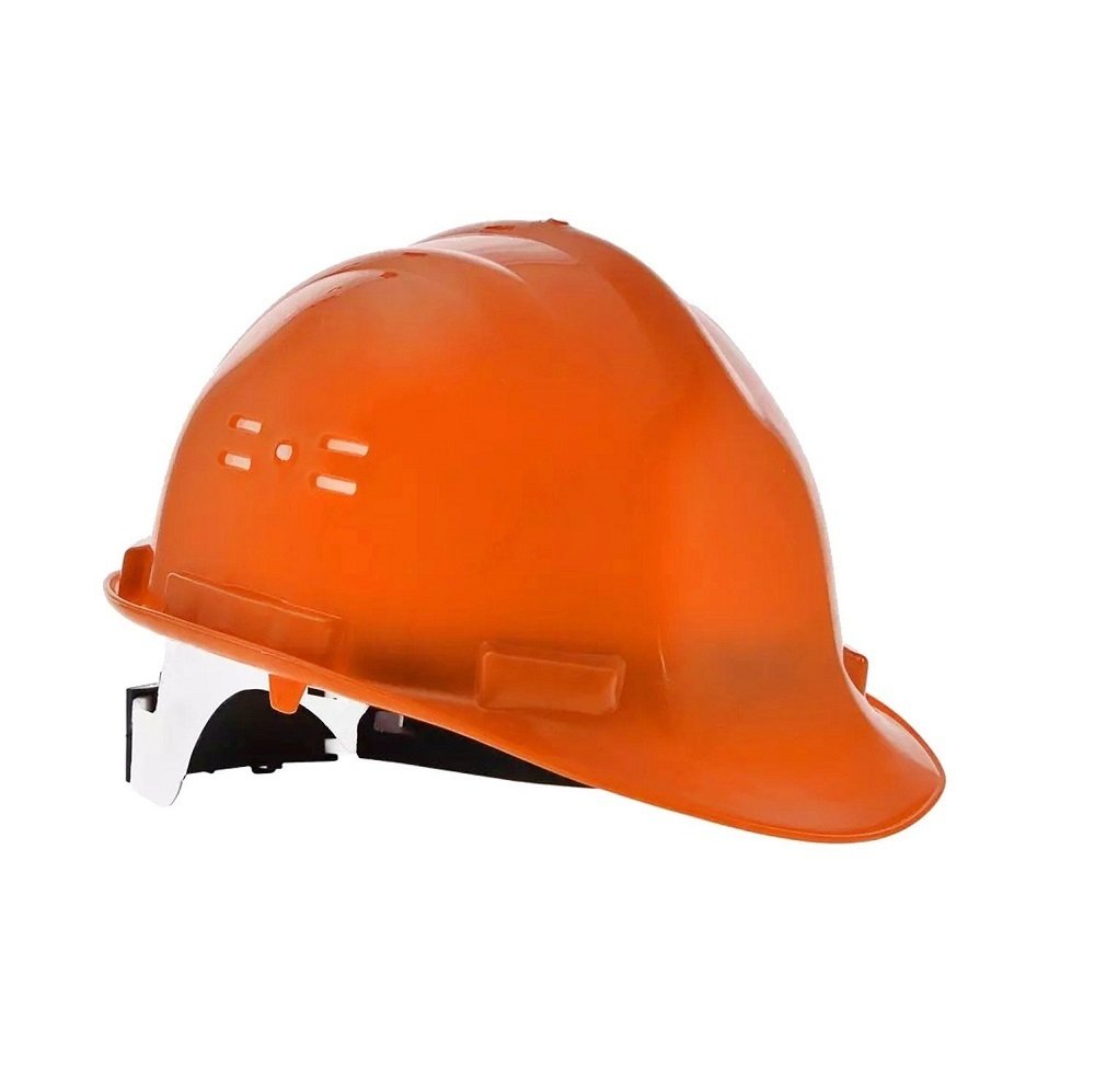 Essafe Vidalı Baret Ter Bantlı Hava Delikli Kulaklık Takılabilir CE EN 397 Turuncu - GE1548T