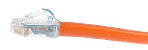 Avaya Gigaspeed® X10D Visipatch® 360 To 360Gs10E Cat 6A 4-Pair Low Smoke Zero Halogen Solid Hybrid Patch Cord T, 7 Feet, 2 Meters, Orange