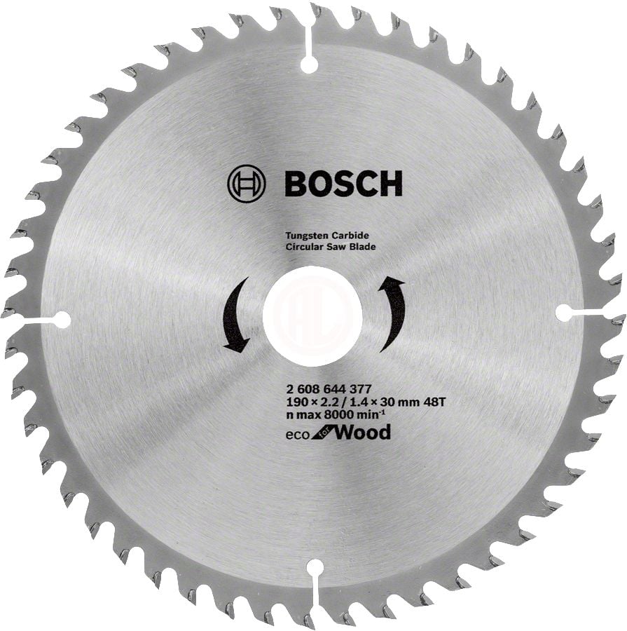 Bosch Daire Testere Bıçağı Eco For Wood 190x30 mm 48 Diş (1 Adet) - 2608644377