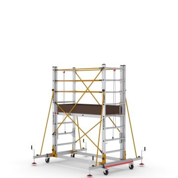 Çağsan Telesafe XL İki Parçalı Alüminyum İskele 2x8 Basamaklı - S004_XLN
