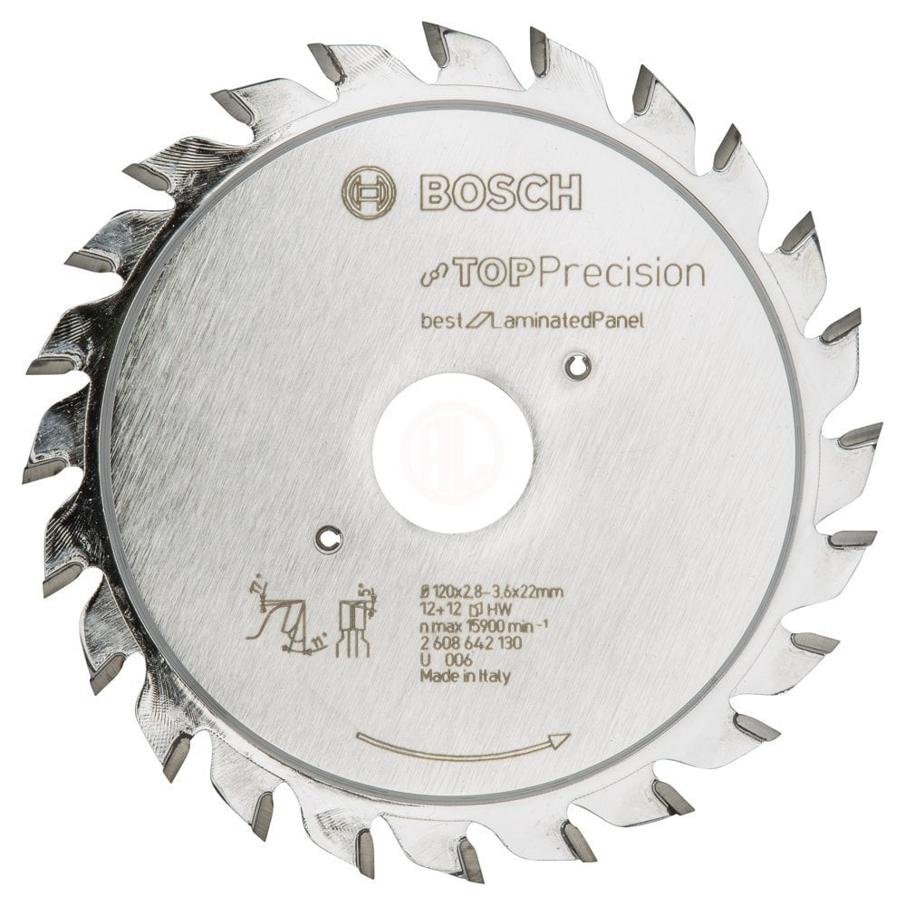 Bosch Daire Testere Bıçağı Best For LaminatedPanel 120x22 mm 12+12 Diş - 2608642130