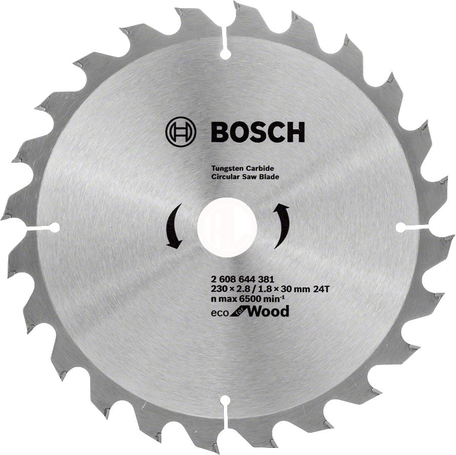 Bosch Daire Testere Bıçağı Eco For Wood 230x30 mm 24 Diş - 2608644381