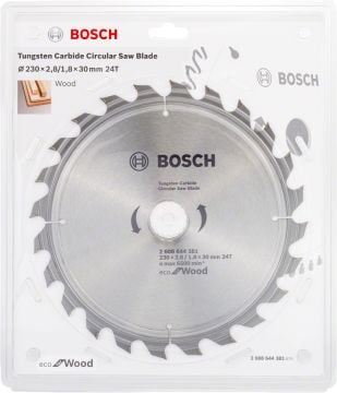 Bosch Daire Testere Bıçağı Eco For Wood 230x30 mm 24 Diş - 2608644381