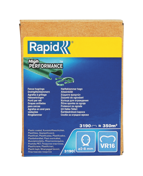 Rapid VR16 3.19m Tel Örgü Hog Halka Tel Yeşl Pet Coated - 40108809