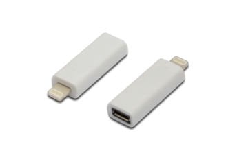 Assmann İphone Adaptörü, Apple 8Pin Erkek - Micro Usb B Dişi