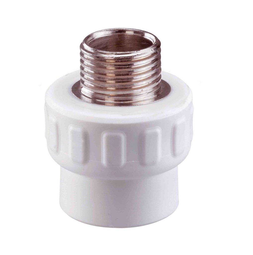 KAS PPRC Dış Dişli Nipel Beyaz 25 x 3/4 İnç