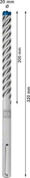 Bosch Kırıcı Delici Uç SDS-Max-8X Expert 20x320 mm (5 Adet) - 2608900265