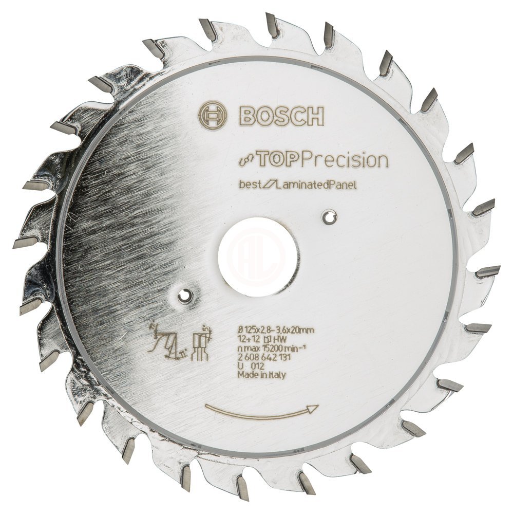 Bosch Daire Testere Bıçağı Best For LaminatedPanel 125x20 mm 12+12 Diş - 2608642131