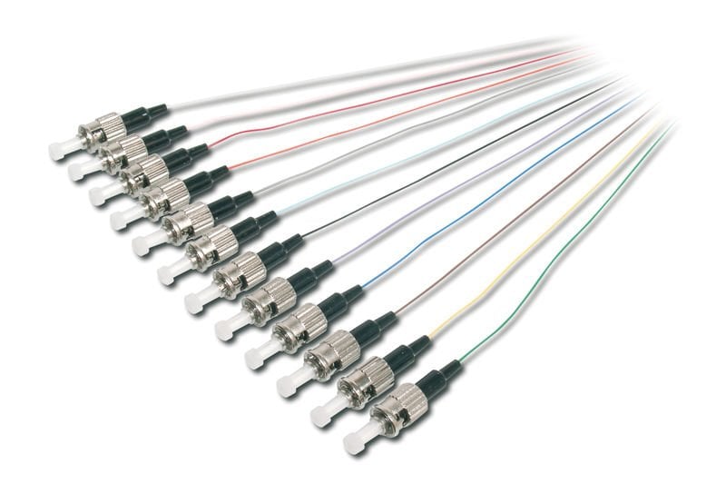 Assmann Digitus St/Upc Fiber Pigtail, Semi Tight Buffer, 50/125 µ Dın Iec 304 Renk Kodlu, Multimode, Uzunluk 2 Mt, Class Om2, Birim Fiyatıdır