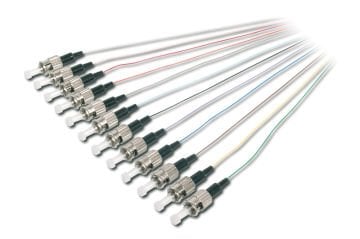 Assmann Digitus St/Upc Fiber Pigtail, Semi Tight Buffer, 50/125 µ Dın Iec 304 Renk Kodlu, Multimode, Uzunluk 2 Mt, Class Om2, Birim Fiyatıdır