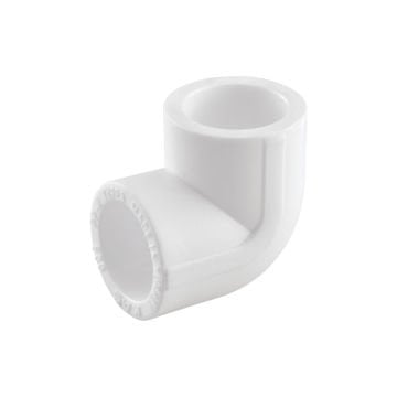 KAS PPRC Dirsek 90° Beyaz 25 mm